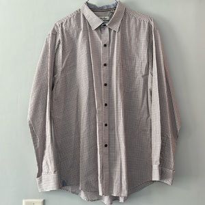 1881 collection red, blue, and white Van Heusen long sleeve dress shirt